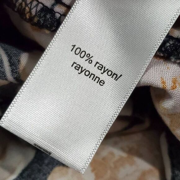 Maurices XL Black/Yellow Floral Tunic - Picture 8 of 9